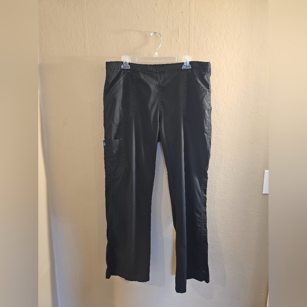 Womens Black Scrub Pants - Picture 1 of 5